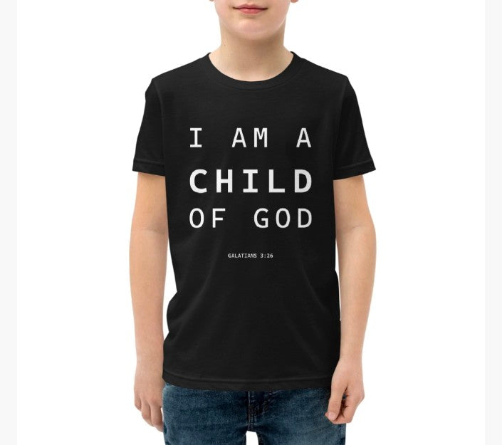 I Am A Child Of God Kids T-Shirt | Inlighten Faith Apparel